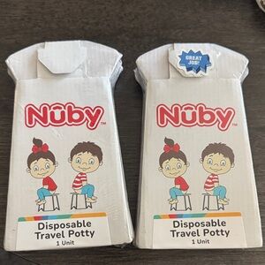 2 Nuby Disposable Travel Potty set